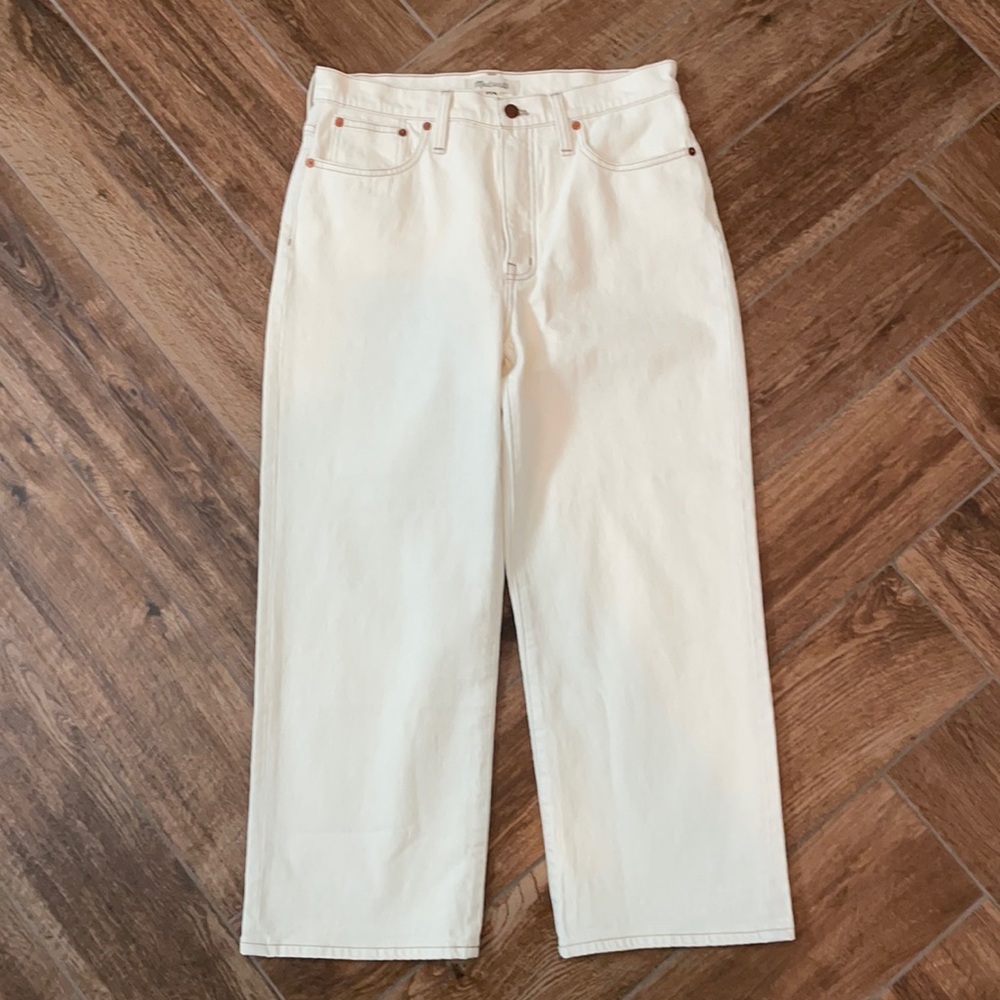 Brand new Madewell slim wide-leg crops